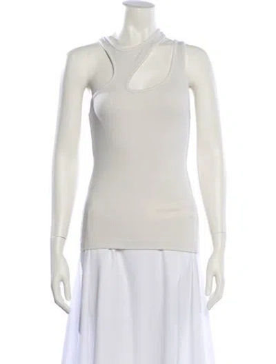 Pre-owned Agolde Turtleneck Sleeveless Top In Gray