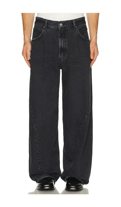 Agolde Twist Front Curve Jean In Black