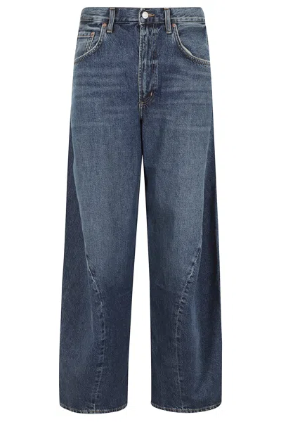 Agolde Denim Straight-leg Jeans In Blue