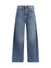 Agolde Twist Jeans Color Nexus In Blue