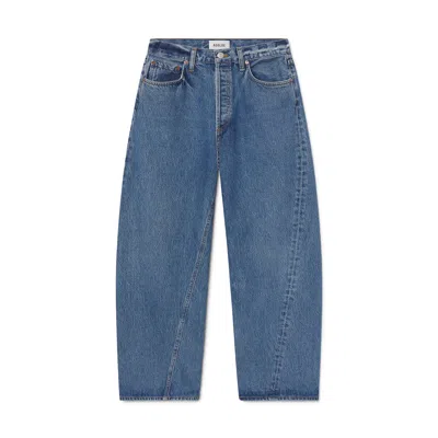 Agolde Twist Low-slung Baggy Jeans In Blue