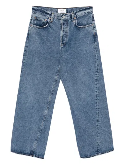 Agolde Twist Low Slung Jeans In Blue