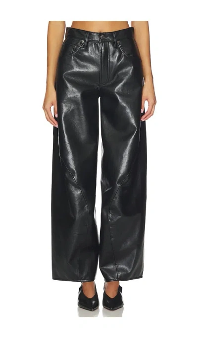 Agolde Twist Wide Leg In Black