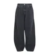Agolde Low-slung Baggy Jeans In Black