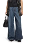 Agolde Twist Wide-leg Jeans In Blue