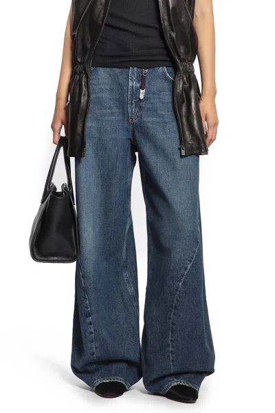 Agolde Twist Wide-leg Jeans In Blue