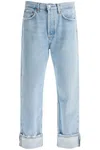 Agolde "used Effect Fran Jeans" In Force (blue)