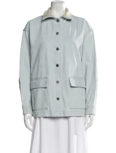 Pre-owned Agolde Utility Jacket In Blue