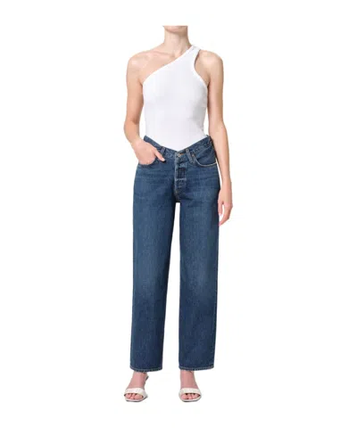 Agolde V-waist Baggy In Blue