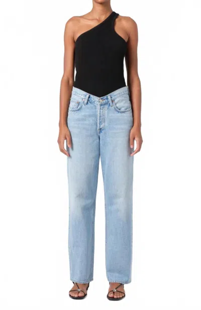 Agolde V-waist Baggy Jean In Prevail In Multi