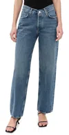 Agolde V Waist Baggy Jeans Cascade In Cascade