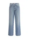 Agolde V-waist Baggy Jeans Elongated Silhouette In Prevail (lt Marbled Ind)