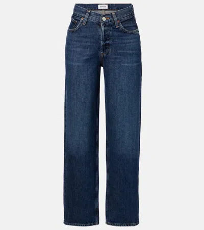 AGOLDE V-WAIST BAGGY STRAIGHT JEANS