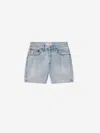 Agolde V-waist Bermuda Shorts In Blue