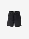 Agolde V-waist Shorts In Black