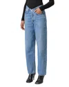 Agolde V-waist High Rise Baggy Jeans In Fairway In Fairway