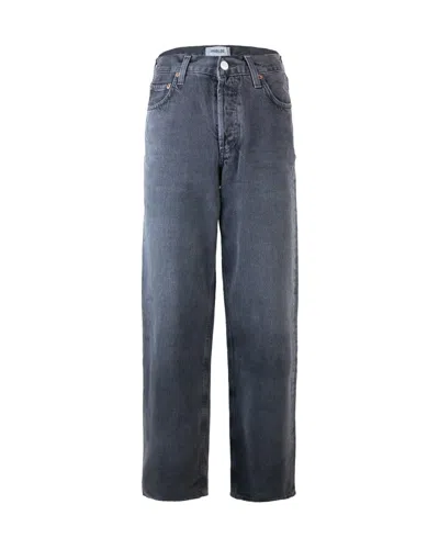Agolde Black V-waist Jeans In Blue
