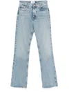 Agolde Blue Cotton Clair Denim Jeans In Blue