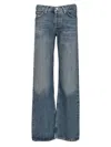 Agolde Womens Enroll Harper Straight-leg Stretch-denim Jeans In Blue