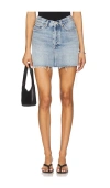 Agolde V-waist Mini Skirt In Blue