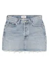 Agolde V-waist Mini Skirt In Blue