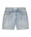 Agolde V-waist Bermuda Shorts In Blue
