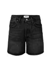 Agolde V-waist Short In Bounce In Black