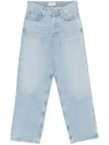 Agolde V-waisted Clear Blue Jeans With Five-pocket Design