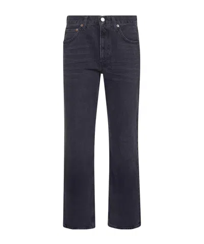 Agolde Straight-leg Jeans In Black