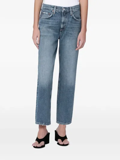 Agolde Valen Jeans In Regenerated Denim In Blue