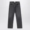 Agolde Fran High Rise Wide Leg Low Slung Cuffed Jeans In Ditch