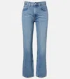 Agolde Valen High-rise Straight Jeans In Blue