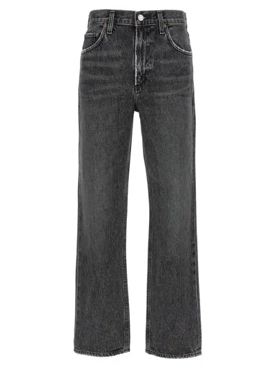 Agolde Vintage Effect Valen Jeans In Gray