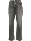 Agolde Denim Boyfriend Jeans In Black