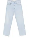 Agolde Criss Cross Straight Leg In Blue