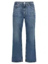Agolde Riley Long Jeans Blue In Blue