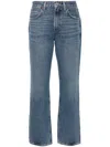 Agolde Lana Rigid Mid-rise Straight-leg Jeans In Blue