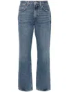Agolde Valen High Rise Slim Boot In Blue