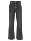 Agolde Low Slung Baggy Jeans In Gray