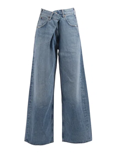 Agolde Vana Fold Jean In Blue