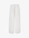 Agolde Vana Fold Wide-leg Jeans In White