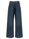 Agolde Vana Fold Jeans In Black