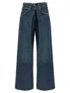 Agolde Vana Fold Jeans In Blue