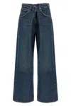 Agolde Vana Fold Jeans In Blue