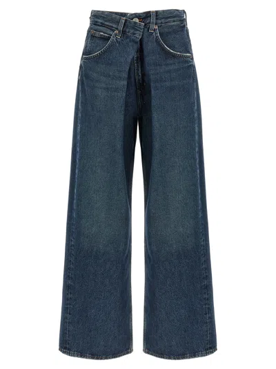Agolde 'vana Fold' Jeans In Blue