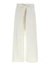 Agolde Wide Jeans Vana Fold White In White