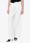 Agolde Wide Jeans Vana Fold White In White