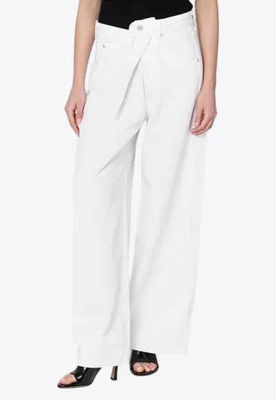 Agolde Vana Fold Wide-leg Jeans