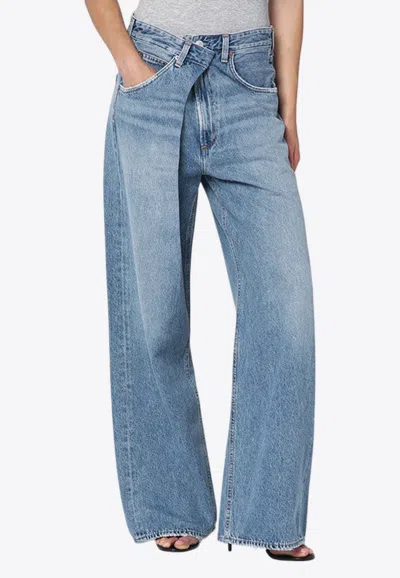 Agolde Vana Fold Wide-leg Jeans