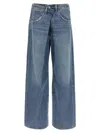 Agolde Wide-leg Jeans With Belt Loops And Five-pocket Style